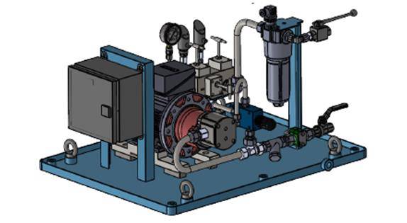 Hydraulic oil filteration unit